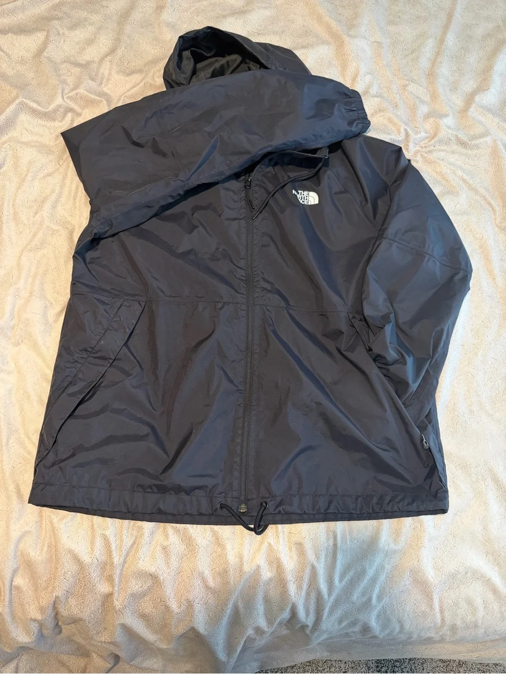 The North Face Black Hooded Windbreaker Jacket